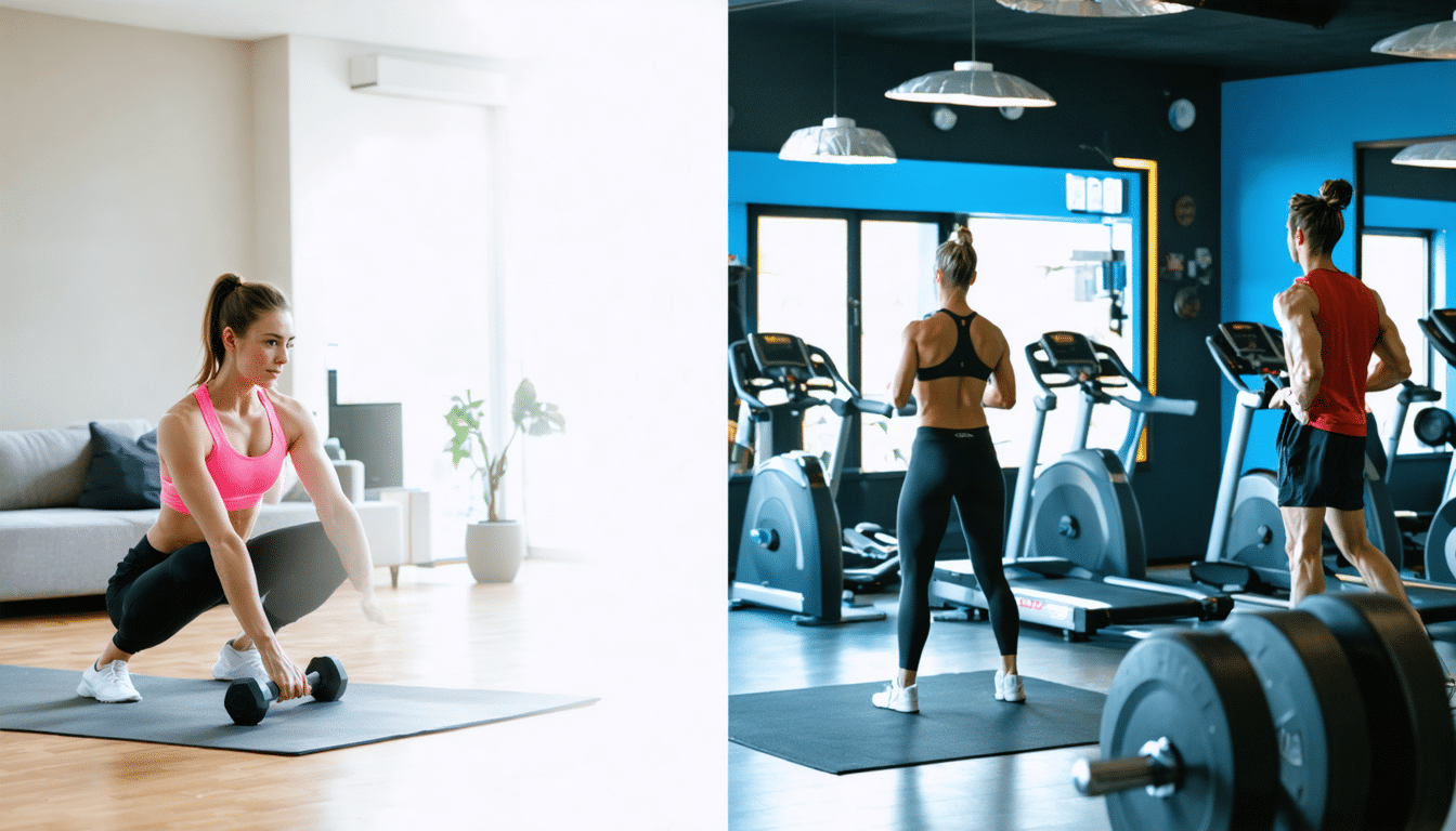 descubra as vantagens e desvantagens de treinar em casa versus no ginásio para escolher a melhor opção para o seu estilo de vida e objetivos de fitness.