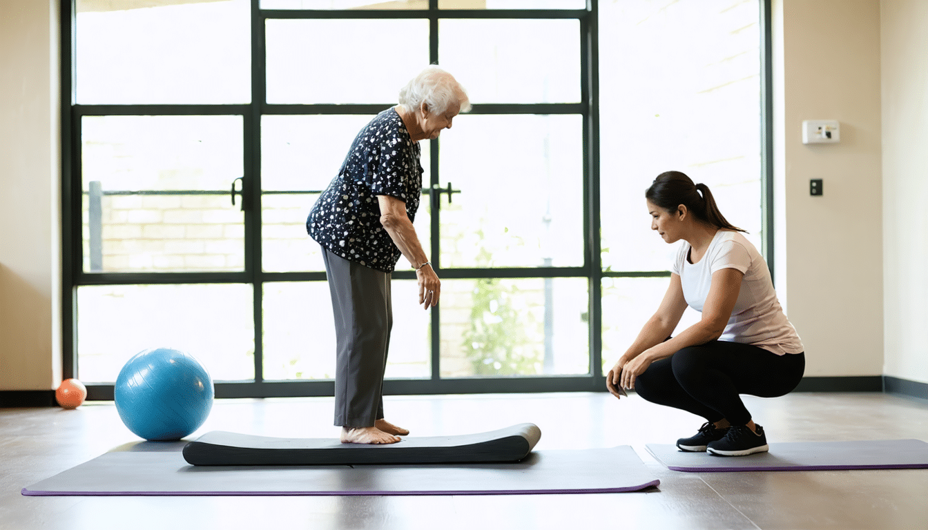 aprenda exercícios eficazes de treino de equilíbrio para prevenir quedas e manter sua segurança e independência no dia a dia.