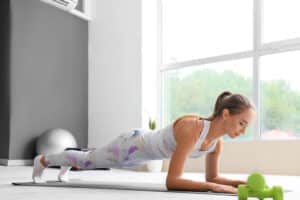 Placa para melhorar a resistência isométrica do tronco